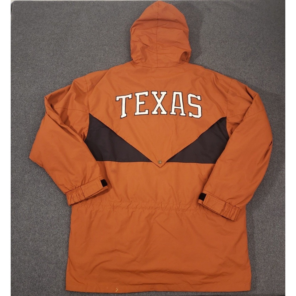Reebok Jacket Mens Large Burnt Orange Texas Longhorns Y2K USA Vintage Football
